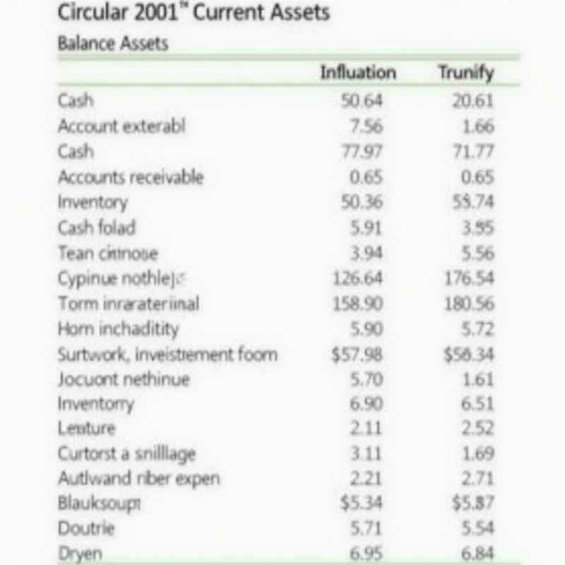 Bảng cân đối kế toán tài sản ngắn hạn theo thông tư 200